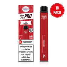 Load image into Gallery viewer, Ten Pack - Dinner Lady Red Thunder Disposable Vape Pen Pro
