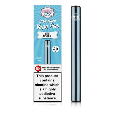 Dinner Lady Blue Menthol Disposable Vape Pen