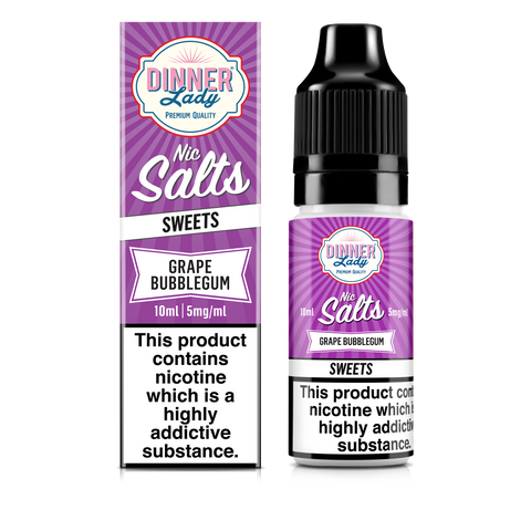 Grape Bubblegum  Nic Salts 50:50 10ml E-Liquid