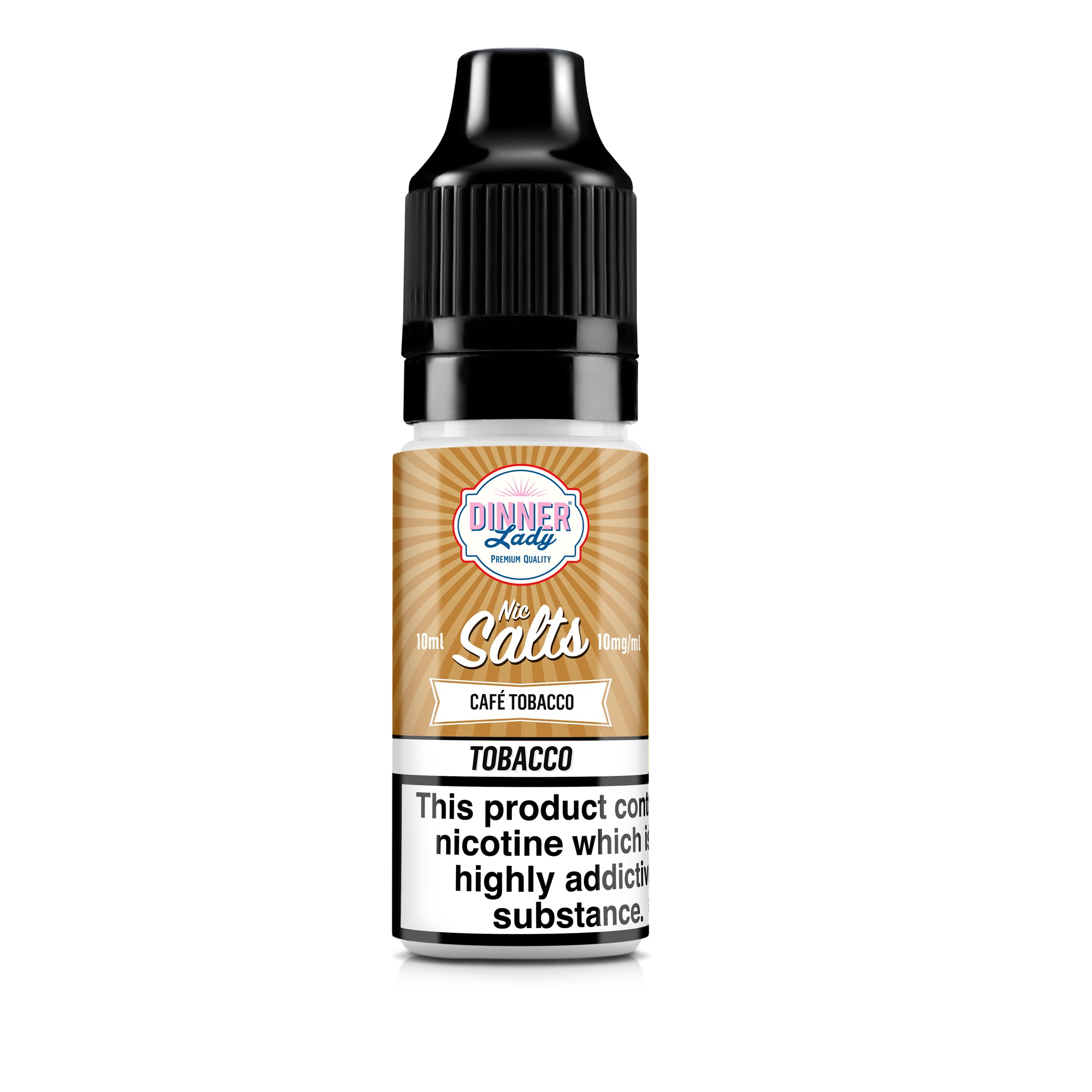 Cafe Tobacco Nic Salts 50 50 10ml E Liquid Dinner Lady