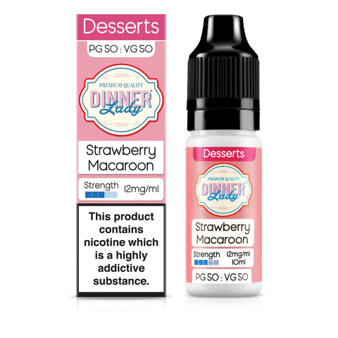 Dinner Lady Strawberry Macaroon 12mg 50:50 E-Liquid