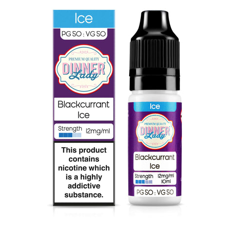 Dinner Lady Blackcurrant Ice 12mg 50:50 E-Liquid