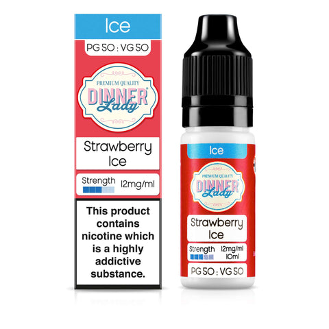 Dinner Lady Strawberry Ice 12mg 50:50 E-Liquid