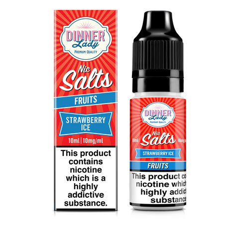 Dinner Lady Nic Salts Strawberry Ice 10mg