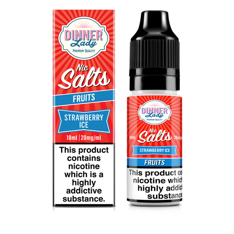 Dinner Lady Nic Salts Strawberry Ice 20mg