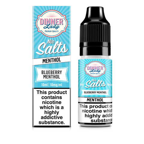 Dinner Lady Nic salts Blueberry Menthol 10mg