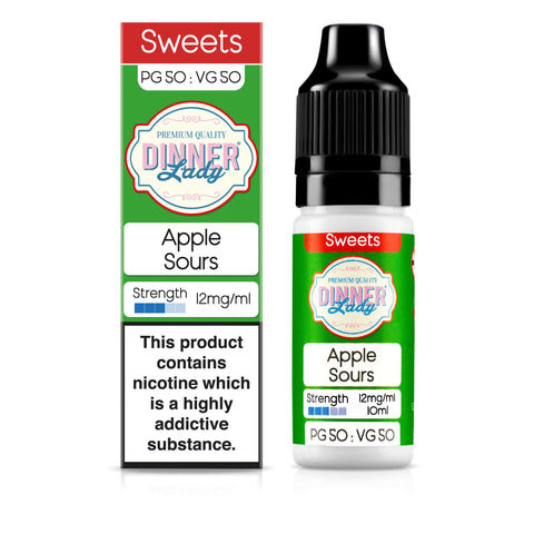 Dinner Lady Apple Sours 12mg 50:50 E-Liquid