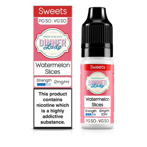  Dinner Lady Watermelon Slices 12mg 50:50 E-Liquid