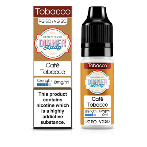 Dinner Lady Cafe Tobacco 18mg 50:50 E-Liquid