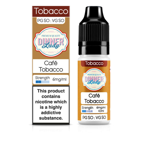 Dinner Lady Cafe Tobacco 6mg 50:50 E-Liquid