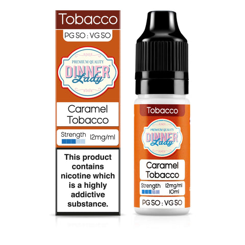 Dinner Lady Caramel Tobacco 12mg 50:50 E-Liquid